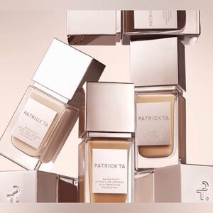 Patrick Ta Hydra Luxe Luminous Skin Perfecting Foundation in Golden Neutral.
